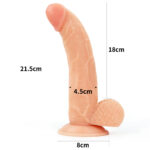 Cinta com Pênis Realista Marina — Strap-On com Dildo em TPE (21,5x4,5 cm)
