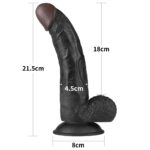 Cinta com Pênis Realista Marina — Strap-On com Dildo em TPE (21,5x4,5 cm)