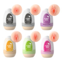 Kit Masturbador Funny Egg Anus Diego — Formato de Ânus em Cyberskin (6 Unidades) LILO