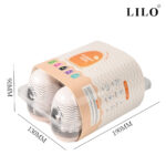 Kit Masturbador Masculino Funny Egg Bruno — 5 Modelos em Cyberskin (6 Unidades) LILO