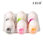Kit Masturbador Masculino Funny Egg Bruno — 5 Modelos em Cyberskin (6 Unidades) LILO