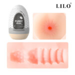 Kit Masturbador Masculino Funny Egg Bruno — 5 Modelos em Cyberskin (6 Unidades) LILO