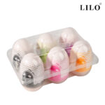 Kit Masturbador Masculino Funny Egg Bruno — 5 Modelos em Cyberskin (6 Unidades) LILO