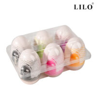 Kit Masturbador Masculino Funny Egg Bruno — 5 Modelos em Cyberskin (6 Unidades) LILO