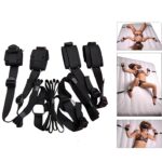 Separador Bondage para Cama com Algemas e Tornozeleiras em Nylon
