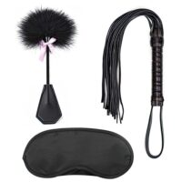 Kit Bondage Iniciante – Chicote, Máscara e Raquete de Penas YouVibe