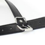 Mordaça Ring Gag — Com Anel de Metal Central e Tiras em PU Ajustáveis