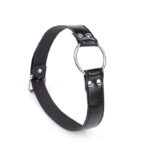 Mordaça Ring Gag — Com Anel de Metal Central e Tiras em PU Ajustáveis