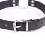 Mordaça Ring Gag — Com Anel de Metal Central e Tiras em PU Ajustáveis