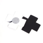 Kit Sado Bondage com 4 Peças – Venda, Chicote, Algema e Adesivos Sensoriais para Seios
