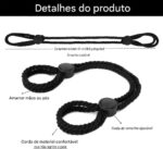 Algemas de Corda de Algodão com Fivela Ajustável – Kit com 2 Peças