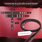 Kit Anel Peniano e Extensor Escrotal em PVC com Coleira e Guia