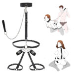 Trinity Bond - Kit BDSM 3 em 1 de Restrição Corporal com Coleira, Algemas e Cinto de Coxa