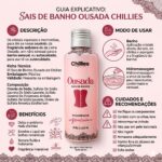 Kit Ritual Ousada Chillies — Sais de Banho, Hidratante Corporal e Perfume Feminino