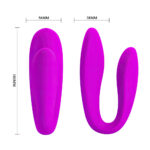 Vibrador Pretty Love de Luxo para Casais - Controle Remoto e 12 Modos de Vibração