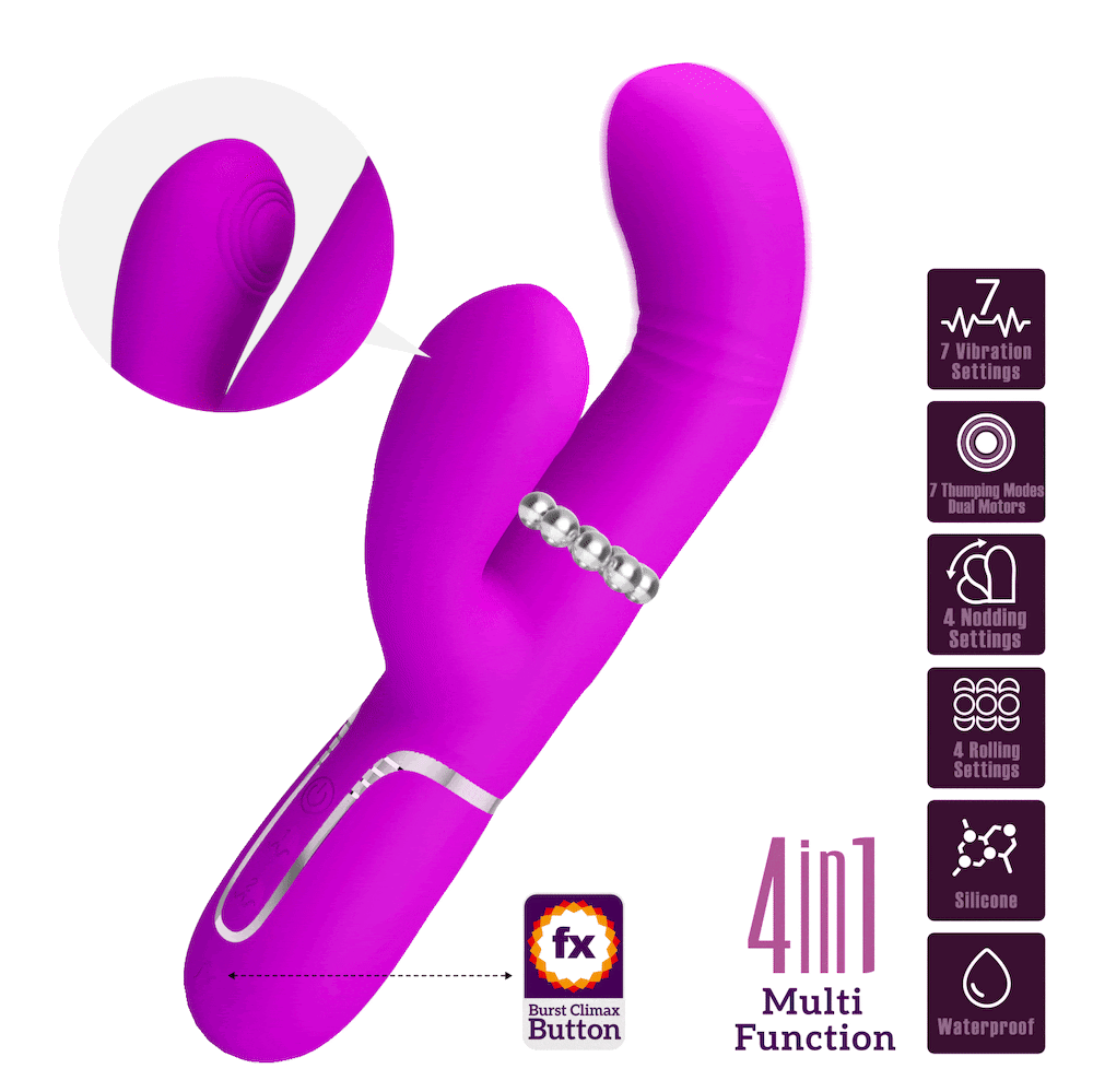 Vibrador Ponto G 4 in 1 - PRETTY LOVE