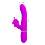 Vibrador Ponto G 4 em 1 Pretty Love – Vibração, Vai e Vem, Pulsação e Esferas Internas