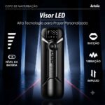 Masturbador Multifuncional Aetolia Pretty Love – Vibração, Sucção e Movimento Automático com Tela LED