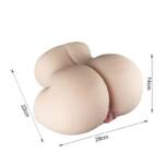 Masturbador Lion II Masculino Formato Bunda com Vagina e Ânus -
