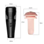 VoiceGlide – Masturbador Lanterna com Voz e Movimento Sobe e Desce