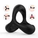 Black Rider S-Hande - Anel Peniano Silicone Flexível e Resistente