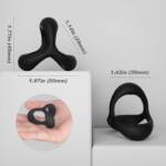 Black Rider S-Hande - Anel Peniano Silicone Flexível e Resistente