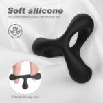 Black Rider S-Hande - Anel Peniano Silicone Flexível e Resistente