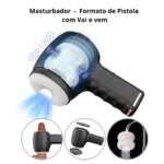 PulseDraw – Masturbador Masculino Formato de Pistola com Vai e Vem