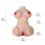 RealForm – Masturbador Masculino Meio Corpo Grande com Vagina e Ânus