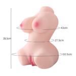 Sensual Form – Masturbador Masculino Realístico Meio Corpo, Vaginal e Anal