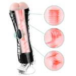 PulseBuzz – Masturbador Lanterna Vibratório com Ânus