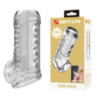 HalfGrip – Meia Capa Peniana Texturizada com Anel para Escroto HalfGrip – Meia Capa Peniana Texturizada com Anel para Escroto