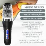 RotaFlex – Masturbador Lanterna com Rotação, Vai e Vem e Vibração