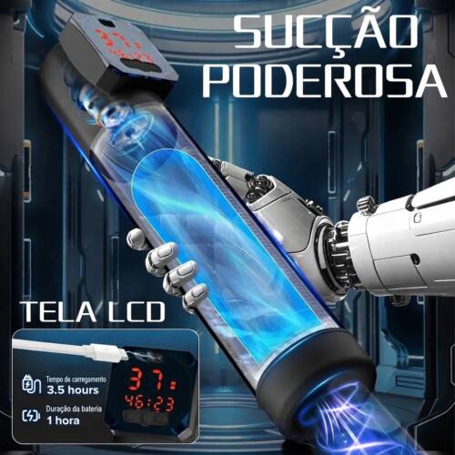 FlexPro — Bomba Peniana Automática 3 em 1 com Vibração