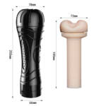 SkinCanal – Masturbador Lanterna em Cyberskin Formato de Ânus