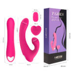 SpinG Heat – Vibrador de Ponto G com Rotação, Aquecimento e Estimulador de Clitóris