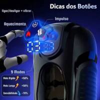 HeatFlex — Masturbador Automático com Aquecimento, Vibração e Vai e Vem