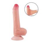Dildo Super Realístico Dupla Camada Ventosa - 18,3 X 3,4 cm
