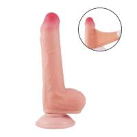 Dildo Super Realístico Dupla Camada Ventosa - 18,3 X 3,4 cm Dildo Super Realístico Dupla Camada Ventosa - 18,3 X 3,4 cm