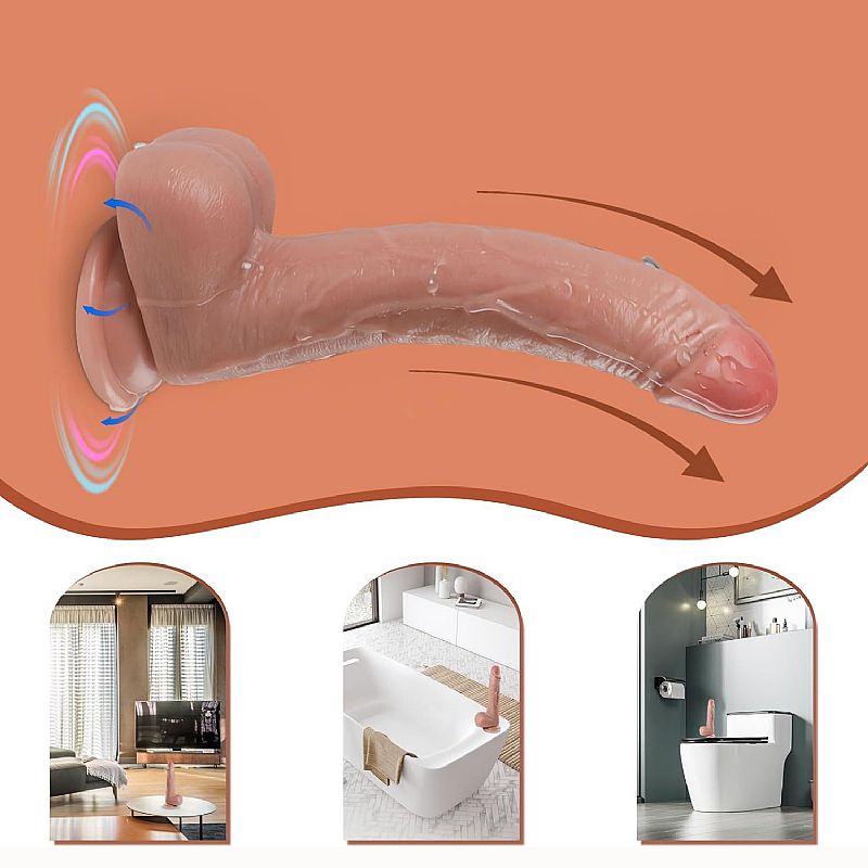 Pênis Super Realístico em Silicone Líquido 21,0 x 3,6cm