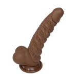 Dildo Realístico em TPE com Ventosa e e Veias Texturizadas 22,0 x 4,5cm