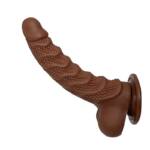 Dildo Realístico em TPE com Ventosa e e Veias Texturizadas 22,0 x 4,5cm