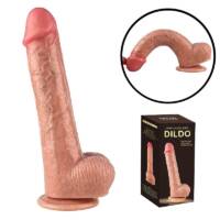 Pênis Realístico em Silicone Líquido com Ventosa 22,5 x 4,3 cm Pênis Realístico em Silicone Líquido com Ventosa 22,5 x 4,3 cm