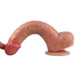 Pênis Realístico em Silicone Líquido com Ventosa 22,5 x 4,3 cm