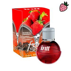 Fruit Sexy Morango & Champagne Intt - Gel Beijável Sabor  40ml Intt