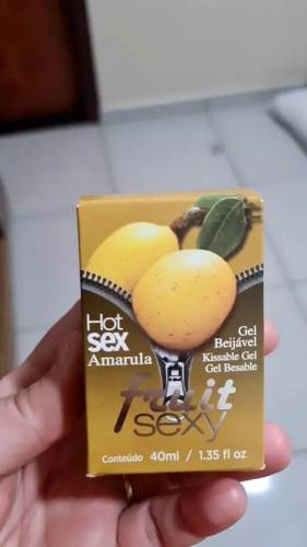 Click to view full screen Fruit Sexy Amarula Intt - Gel Beijável Com Efeito Quente 40g photo review