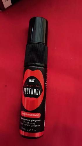 Click to view full screen Garganta Profunda Com Aroma De Morango 15Ml Intt photo review