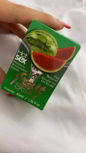 Click to view full screen Fruit Sexy Melancia Intt - Gel Beijável Sabor 40ml photo review