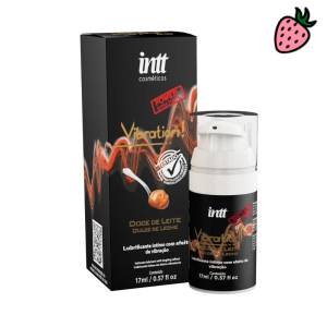 Vibration Power Doce De Leite 17ml  Intt - Gel Extra Forte Vibra Aquece E Lubrifica